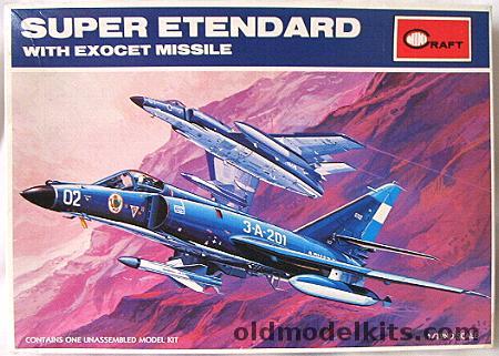 Minicraft 1/72 Super Etendard w/Exocet, 1602 plastic model kit